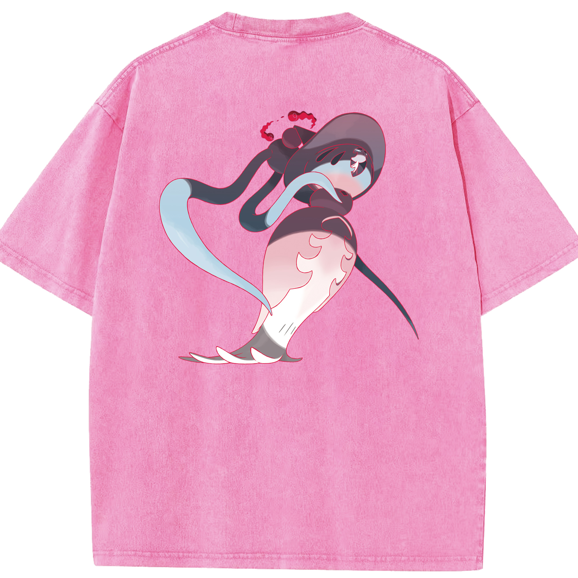 （画像用） ポケットモンスター Pokémon 綿100% ヴィンテージ風 半袖Tシャツ（背面プリント）